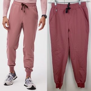 Figs Tansen Jogger Scrub Pants Mauve Pink Mens XS